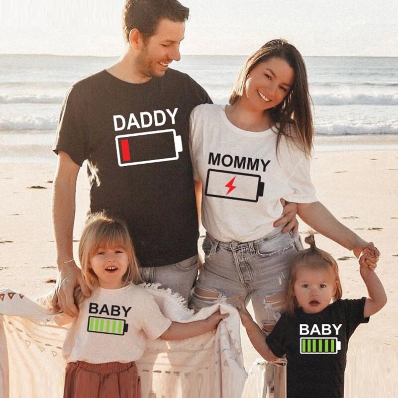  Family Matching Outfits Baseball Shirts Mommy and Me Daddy  Summer Sports Casual Short Sleeve T-Shirt(Kids,Black 9 Months) : Clothing,  Shoes & Jewelry