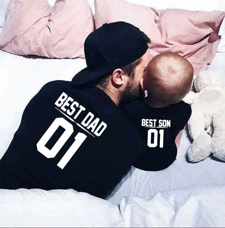 Best Dad Best Son 01 Dad and Me T shirts Father and Son