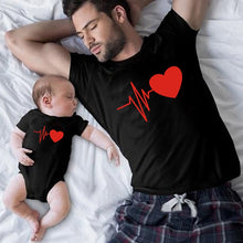 Load image into Gallery viewer, Cute Family Look Matching Clothes T shirt Father Daughter Son
