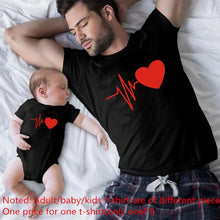 Load image into Gallery viewer, Cute Family Look Matching Clothes T shirt Father Daughter Son
