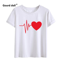 Load image into Gallery viewer, Family Matching T-shirt Heartbeat
