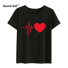 Load image into Gallery viewer, Family Matching T-shirt Heartbeat
