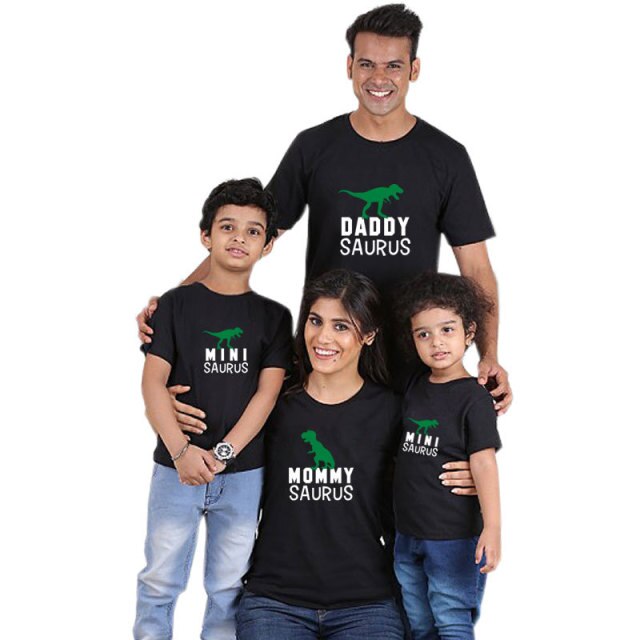 Summer Family Matching Outfits Look Daddy Mommy and Me T-shirt – Aqaro